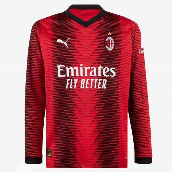 Tailandia Camiseta AC Milan 1ª ML 2023-2024